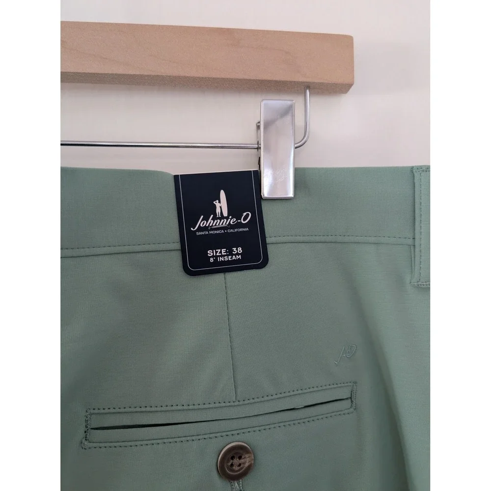 Johnnie-O Mens Jupiters Performance Golf Shorts Jungle Green 38 Men's 38 NEW